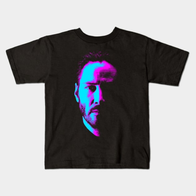 Keanu Reeves Kids T-Shirt by Venandeu